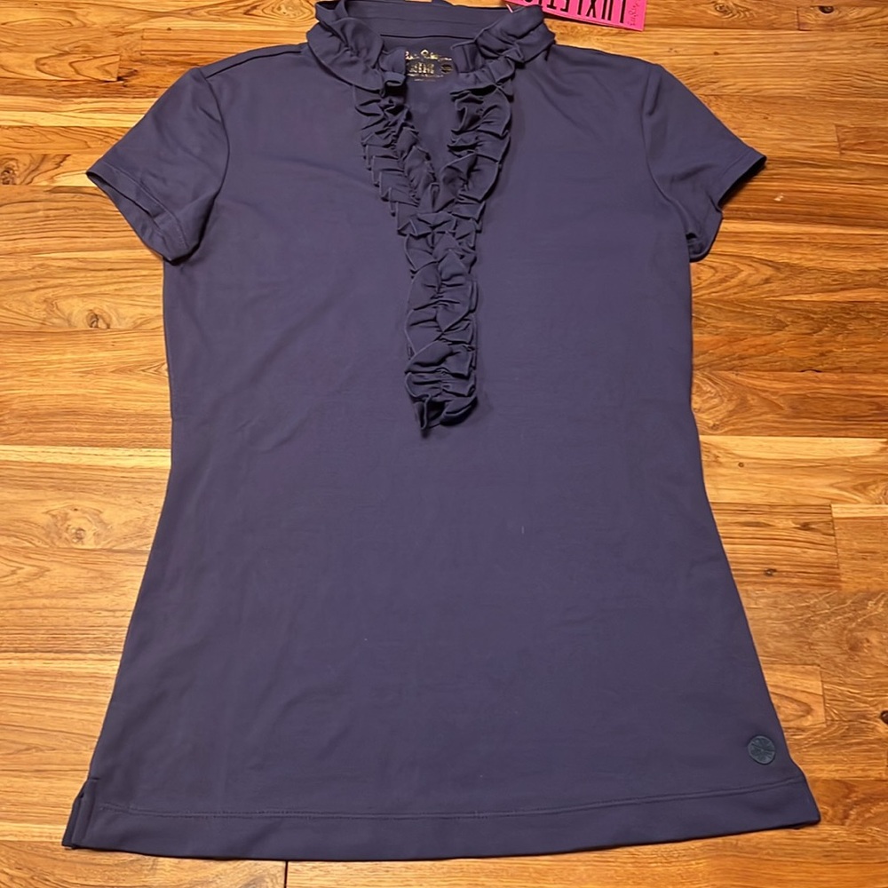 Lilly Pulitzer luxletic top w/ ruffle detailing. New w/ tags. XXS P2P 15.…